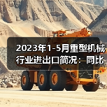 2023年1-5月重型机械行业进出口简况:同比增长23.43%(图4) 2023年1-5月重型机械行业进出口简况:同比增长23.43%(图4)