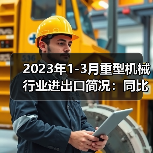 2023年1-3月重型机械行业进出口简况:同比增长15.47%(图1) 2023年1-3月重型机械行业进出口简况:同比增长15.47%(图1)