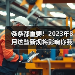 条条都重要!2023年8月这些新规将影响你我生活(图1) 条条都重要!2023年8月这些新规将影响你我生活(图1)
