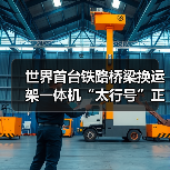 世界首台铁路桥梁换运架一体机“太行号”正式投用!(图4) 世界首台铁路桥梁换运架一体机“太行号”正式投用!(图4)