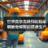 世界首条高铁预制箱梁钢筋骨架智能建造生产线正式投产(图3) 世界首条高铁预制箱梁钢筋骨架智能建造生产线正式投产(图3)