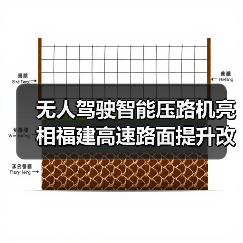 无人驾驶智能压路机亮相福建高速路面提升改造工程(图2) 无人驾驶智能压路机亮相福建高速路面提升改造工程(图2)