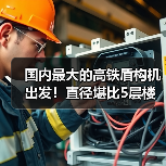 国内最大的高铁盾构机出发!直径堪比5层楼(图1) 国内最大的高铁盾构机出发!直径堪比5层楼(图1)