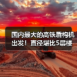 国内最大的高铁盾构机出发!直径堪比5层楼(图3) 国内最大的高铁盾构机出发!直径堪比5层楼(图3)