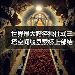 世界最大跨径独柱式三塔空间缆悬索桥上部结构施工全面展开(图1) 世界最大跨径独柱式三塔空间缆悬索桥上部结构施工全面展开(图1)