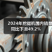 2024年挖掘机国内销量同比下滑49.2%（图1）