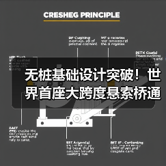 无桩基础设计突破!世界首座大跨度悬索桥通车(图2) 无桩基础设计突破!世界首座大跨度悬索桥通车(图2)