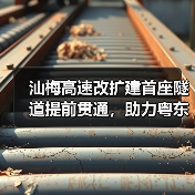 汕梅高速改扩建首座隧道提前贯通,助力粤东北交通升级(图3) 汕梅高速改扩建首座隧道提前贯通,助力粤东北交通升级(图3)