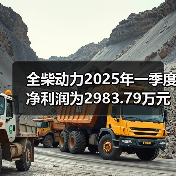 全柴动力2025年一季度净利润为2983.79万元,同比增长17.65%(图2) 全柴动力2025年一季度净利润为2983.79万元,同比增长17.65%(图2)