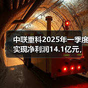 中联重科2025年一季度实现净利润14.1亿元，同比增长53.98%（图4）