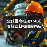 全球最高桩架150米！变幅式打桩船震撼启航（图1）