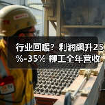 行业回暖？利润飙升25%-35% 柳工全年营收目标达346亿元（图2）