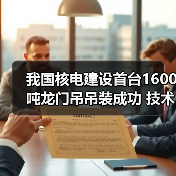 我国核电建设首台1600吨龙门吊吊装成功 技术创新引领行业（图1）