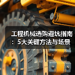 工程机械选购避坑指南：5大关键方法与场景解析（图3）