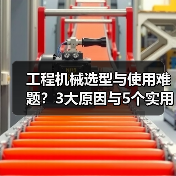 工程机械选型与使用难题？3大原因与5个实用解决方法（图1）