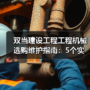 双当建设工程工程机械选购维护指南：5个实用方法解析（图1）