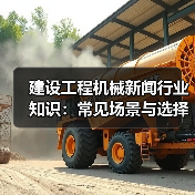 建设工程机械新闻行业知识：常见场景与选择要点（图2）