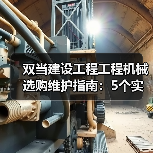 双当建设工程工程机械选购维护指南：5个实用方法解析（图3）
