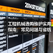 工程机械选购维护实用指南：常见问题与省钱方法2026（图2）