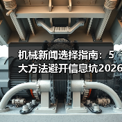 机械新闻选择指南：5大方法避开信息坑2026（图1）
