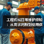 工程机械日常维护经验：从需求判断到使用保养方法（图1）