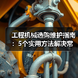 工程机械选购维护指南:5个实用方法解决常见问题(图1) 工程机械选购维护指南:5个实用方法解决常见问题(图1)