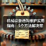 机械设备选购维护实用指南：5个方法解决常见难题（图3）