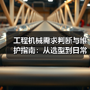 工程机械需求判断与维护指南：从选型到日常保养（图4）