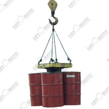 L4CB四桶高效型吊车用油桶搬运夹具