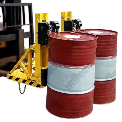 2DCM双桶重载型叉车用油桶搬运桶夹夹具